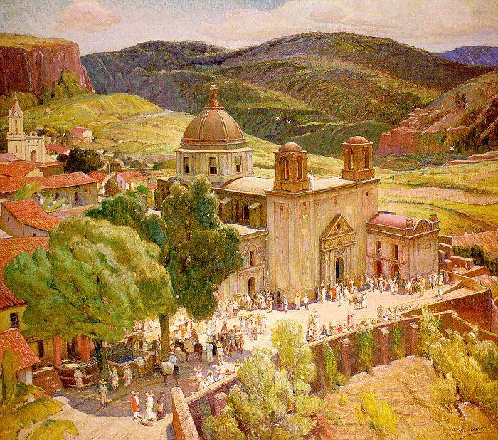 Berninghaus, Oscar Edmund Taxco china oil painting image
